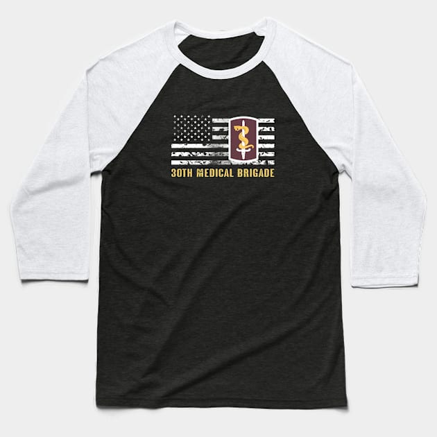 30th Medical Brigade Baseball T-Shirt by Jared S Davies